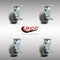 Service Caster 6 Inch SS Thermoplastic Rubber Swivel Caster Set with Roller Bearings and Brakes SCC-SS30S620-TPRRD-TLB-4 - alternate 5